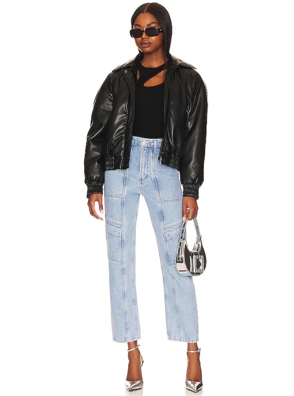 AGOLDE Cooper Cargo Barrel Jeans in Rank Size 32 Ankle Loose Fit Urban Modern